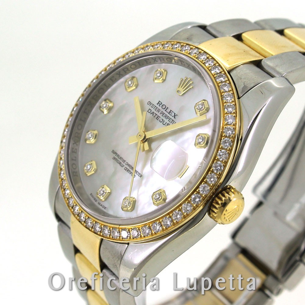 Rolex datejust madreperla e deals brillanti